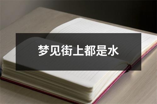 梦见街上都是水