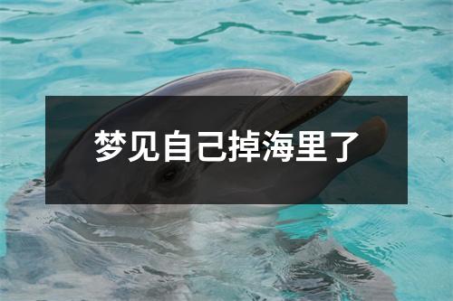 梦见自己掉海里了