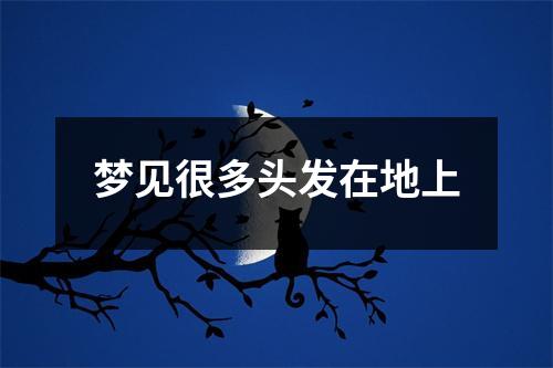 梦见很多头发在地上