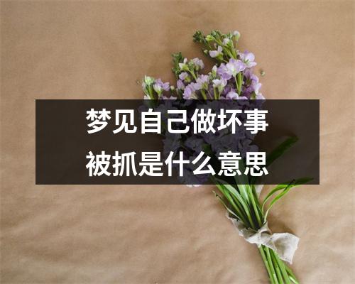 梦见自己做坏事被抓是什么意思