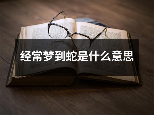 经常梦到蛇是什么意思