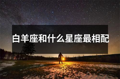 白羊座和什么星座相配