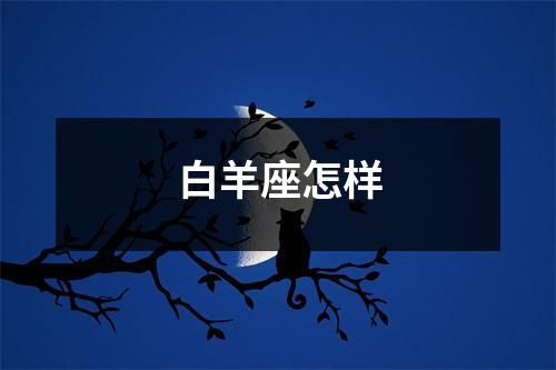 白羊座怎样