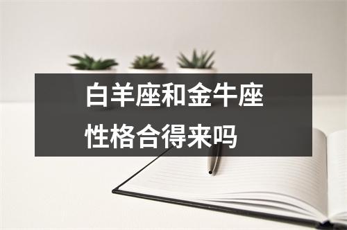 白羊座和金牛座性格合得来吗