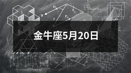 金牛座5月20日