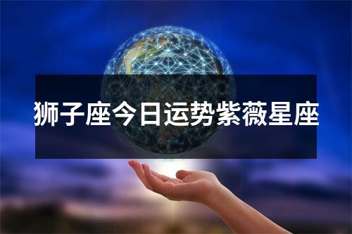 狮子座今日运势紫薇星座