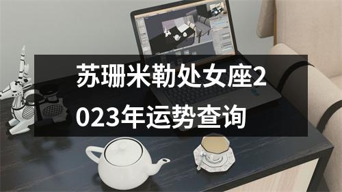 苏珊米勒处女座2023年运势查询