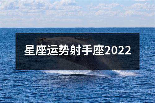 星座运势射手座2022