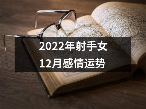 2022年射手女12月感情运势