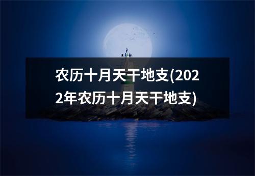 农历十月天干地支(2022年农历十月天干地支)