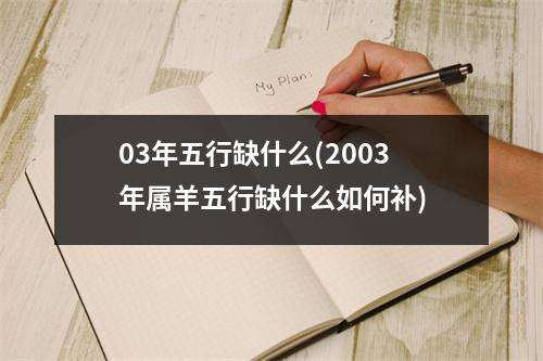 03年五行缺什么(2003年属羊五行缺什么如何补)