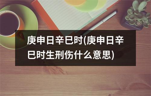 庚申日辛巳时(庚申日辛巳时生刑伤什么意思)