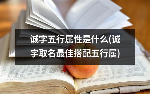 诚字五行属性是什么(诚字取名佳搭配五行属)