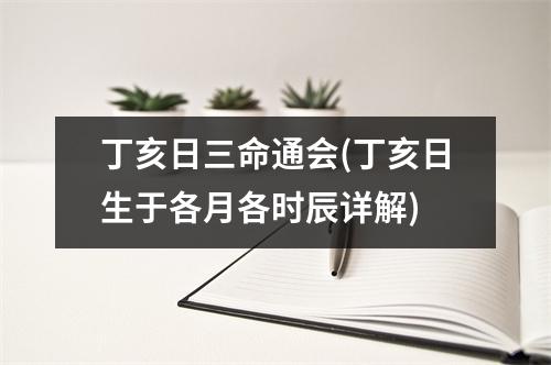 丁亥日三命通会(丁亥日生于各月各时辰详解)