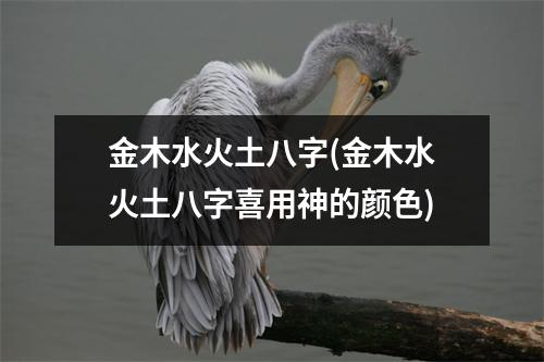 金木水火土八字(金木水火土八字喜用神的颜色)