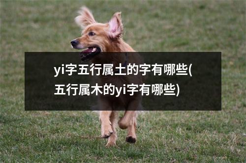 yi字五行属土的字有哪些(五行属木的yi字有哪些)