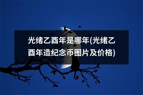 光绪乙酉年是哪年(光绪乙酉年造纪念币图片及价格)