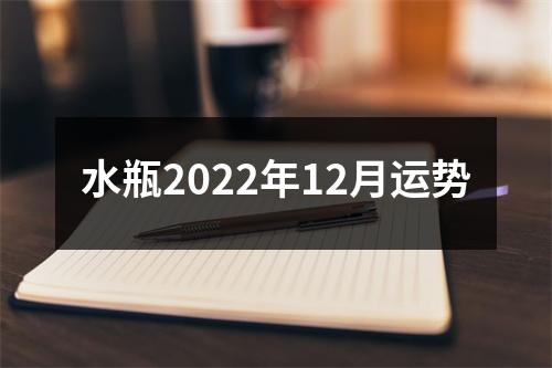 水瓶2022年12月运势