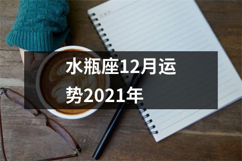 水瓶座12月运势2021年