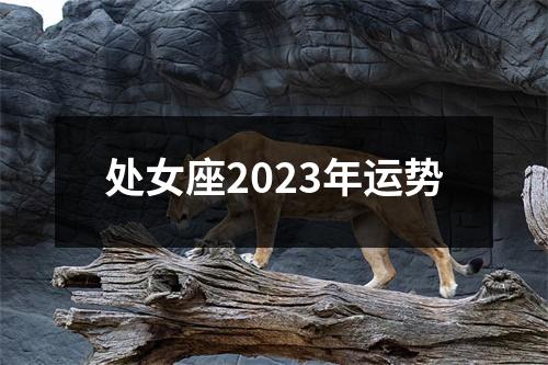 处女座2023年运势