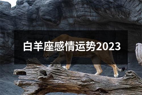 白羊座感情运势2023