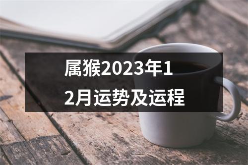 属猴2023年12月运势及运程