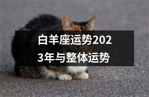 白羊座运势2023年与整体运势