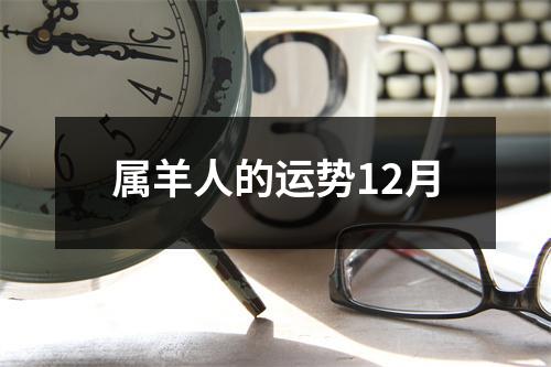 属羊人的运势12月