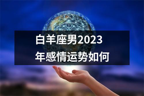 白羊座男2023年感情运势如何