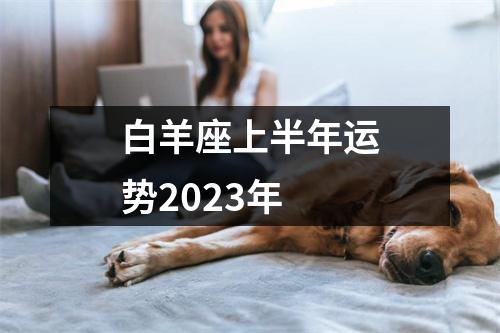 白羊座上半年运势2023年