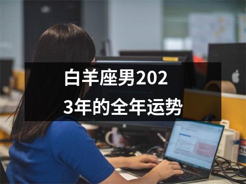 白羊座男2023年的全年运势