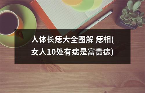 人体长痣大全图解 痣相(女人10处有痣是富贵痣)