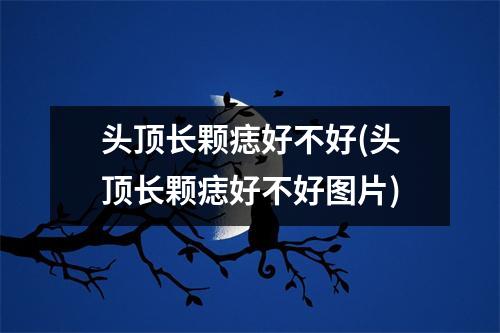 头顶长颗痣好不好(头顶长颗痣好不好图片)