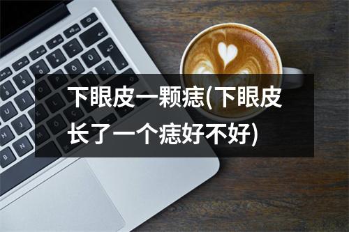 下眼皮一颗痣(下眼皮长了一个痣好不好)