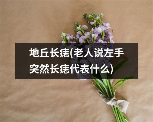 地丘长痣(老人说左手突然长痣代表什么)