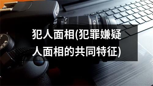 犯人面相(犯罪嫌疑人面相的共同特征)