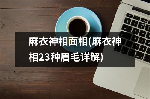 麻衣神相面相(麻衣神相23种眉毛详解)