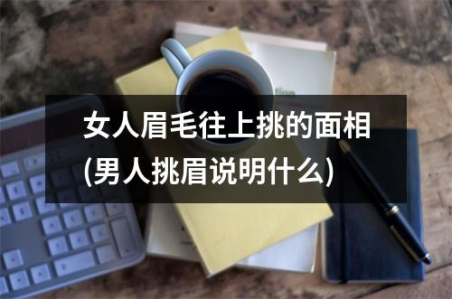 女人眉毛往上挑的面相(男人挑眉说明什么)