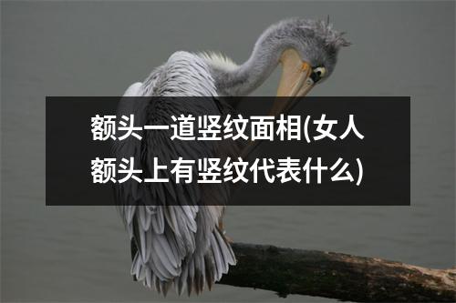 额头一道竖纹面相(女人额头上有竖纹代表什么)