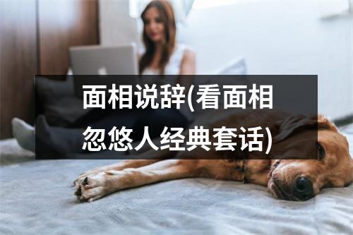 面相说辞(看面相忽悠人经典套话)