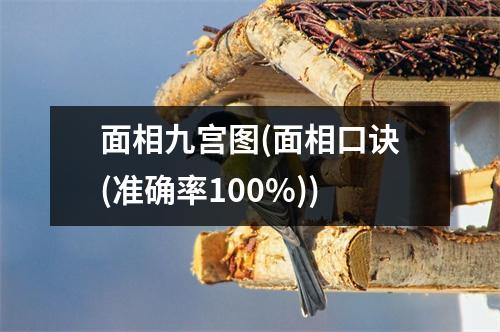 面相九宫图(面相口诀(准确率100%))