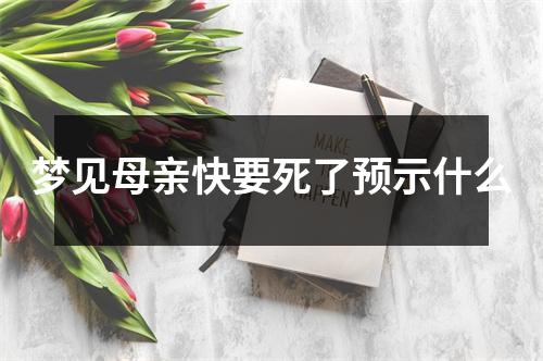 梦见母亲快要死了预示什么