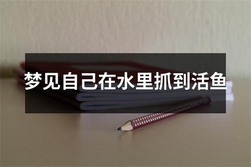 梦见自己在水里抓到活鱼