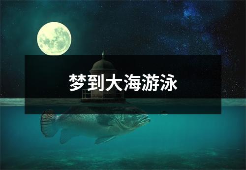 梦到大海游泳