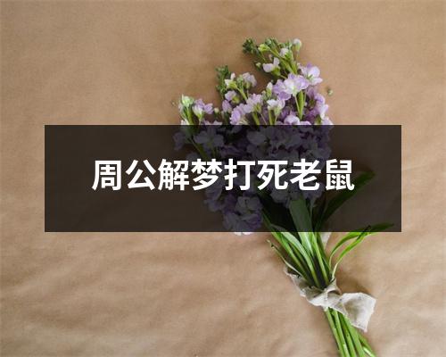 周公解梦打死老鼠