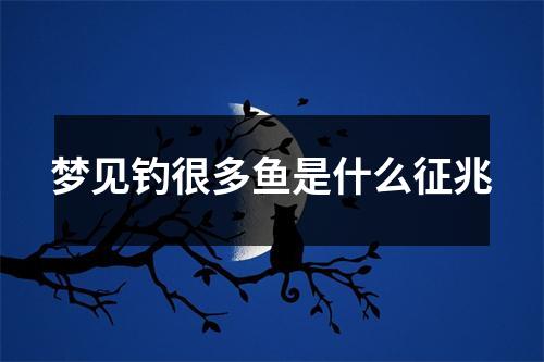 梦见钓很多鱼是什么征兆