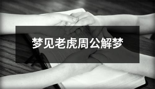 梦见老虎周公解梦