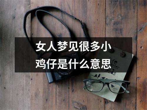 女人梦见很多小鸡仔是什么意思