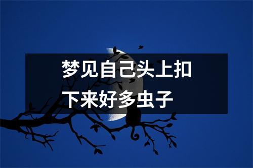 梦见自己头上扣下来好多虫子