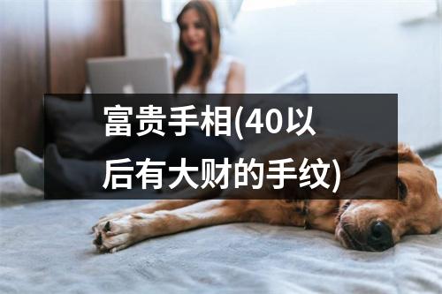 富贵手相(40以后有大财的手纹)